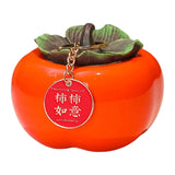 Maxbell Persimmon Storage Tank with Cover Containers Tea Cans Desktop Decorative style B