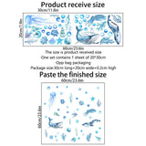 Maxbell 2Pcs Luminous Ocean Animals Wall Decals for Classroom Nursery
