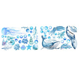Maxbell 2Pcs Luminous Ocean Animals Wall Decals for Classroom Nursery