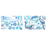 Maxbell 2Pcs Luminous Ocean Animals Wall Decals for Classroom Nursery