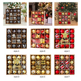 Maxbell Christmas Ball Ornaments Electroplating Ball Hanging for Indoor Party Decor style A