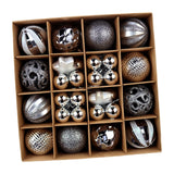 Maxbell Christmas Ball Ornaments Electroplating Ball Hanging for Indoor Party Decor style A