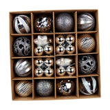 Maxbell Christmas Ball Ornaments Electroplating Ball Hanging for Indoor Party Decor style A
