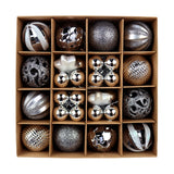 Maxbell Christmas Ball Ornaments Electroplating Ball Hanging for Indoor Party Decor style A