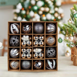Maxbell Christmas Ball Ornaments Electroplating Ball Hanging for Indoor Party Decor style A