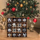 Maxbell Christmas Ball Ornaments Electroplating Ball Hanging for Indoor Party Decor style A