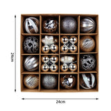 Maxbell Christmas Ball Ornaments Electroplating Ball Hanging for Indoor Party Decor style A