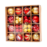 Maxbell Christmas Ball Ornaments Electroplating Ball Hanging for Indoor Party Decor style B