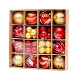 Maxbell Christmas Ball Ornaments Electroplating Ball Hanging for Indoor Party Decor style B
