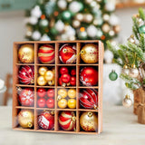 Maxbell Christmas Ball Ornaments Electroplating Ball Hanging for Indoor Party Decor style B