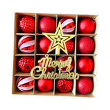 Maxbell Christmas Ball Ornaments Electroplating Ball Hanging for Indoor Party Decor style C