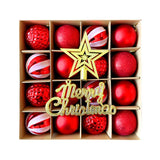 Maxbell Christmas Ball Ornaments Electroplating Ball Hanging for Indoor Party Decor style C