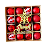Maxbell Christmas Ball Ornaments Electroplating Ball Hanging for Indoor Party Decor style C