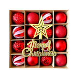 Maxbell Christmas Ball Ornaments Electroplating Ball Hanging for Indoor Party Decor style C