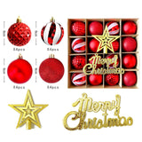 Maxbell Christmas Ball Ornaments Electroplating Ball Hanging for Indoor Party Decor style C