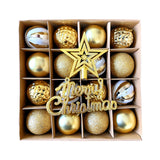 Maxbell Christmas Ball Ornaments Electroplating Ball Hanging for Indoor Party Decor style D