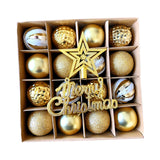 Maxbell Christmas Ball Ornaments Electroplating Ball Hanging for Indoor Party Decor style D
