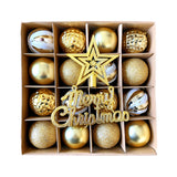 Maxbell Christmas Ball Ornaments Electroplating Ball Hanging for Indoor Party Decor style D