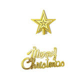 Maxbell Christmas Ball Ornaments Electroplating Ball Hanging for Indoor Party Decor style D