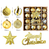 Maxbell Christmas Ball Ornaments Electroplating Ball Hanging for Indoor Party Decor style D