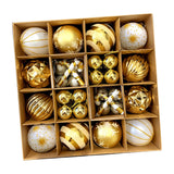 Maxbell Christmas Ball Ornaments Electroplating Ball Hanging for Indoor Party Decor style E