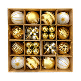 Maxbell Christmas Ball Ornaments Electroplating Ball Hanging for Indoor Party Decor style E