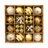Maxbell Christmas Ball Ornaments Electroplating Ball Hanging for Indoor Party Decor style E