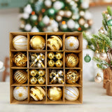 Maxbell Christmas Ball Ornaments Electroplating Ball Hanging for Indoor Party Decor style E