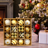 Maxbell Christmas Ball Ornaments Electroplating Ball Hanging for Indoor Party Decor style E