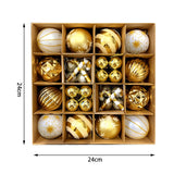 Maxbell Christmas Ball Ornaments Electroplating Ball Hanging for Indoor Party Decor style E