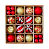 Maxbell Christmas Ball Ornaments Electroplating Ball Hanging for Indoor Party Decor style F