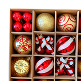 Maxbell Christmas Ball Ornaments Electroplating Ball Hanging for Indoor Party Decor style F