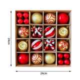 Maxbell Christmas Ball Ornaments Electroplating Ball Hanging for Indoor Party Decor style F