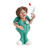 Maxbell Doctor Statues Figurines Ornament Women Resin Sculpture for Office Bedroom Inject 3x3x6.5in