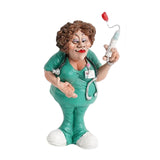 Maxbell Doctor Statues Figurines Ornament Women Resin Sculpture for Office Bedroom Inject 3x3x6.5in
