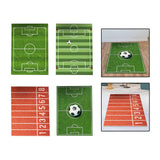 Maxbell Football Field Carpets Kids Play Nursery Soccer Area Rugs 100x160cm Green