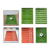 Maxbell Football Field Carpets Kids Play Nursery Soccer Area Rugs 100x160cm Green