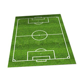 Maxbell Football Field Carpets Kids Play Nursery Soccer Area Rugs 100x160cm Green