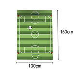 Maxbell Football Field Carpets Kids Play Nursery Soccer Area Rugs 100x160cm Stripe