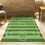 Maxbell Football Field Carpets Kids Play Nursery Soccer Area Rugs 100x160cm Stripe