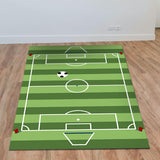 Maxbell Football Field Carpets Kids Play Nursery Soccer Area Rugs 100x160cm Stripe