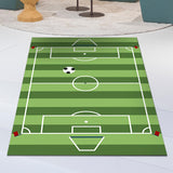 Maxbell Football Field Carpets Kids Play Nursery Soccer Area Rugs 100x160cm Stripe