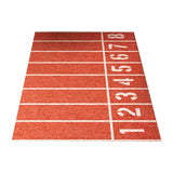 Maxbell Football Field Carpets Kids Play Nursery Soccer Area Rugs 100x160cm Red