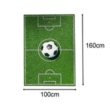 Maxbell Football Field Carpets Kids Play Nursery Soccer Area Rugs 100x160cm Ball