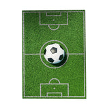 Maxbell Football Field Carpets Kids Play Nursery Soccer Area Rugs 100x160cm Ball