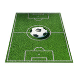 Maxbell Football Field Carpets Kids Play Nursery Soccer Area Rugs 100x160cm Ball