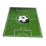 Maxbell Football Field Carpets Kids Play Nursery Soccer Area Rugs 100x160cm Ball