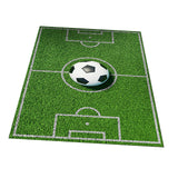 Maxbell Football Field Carpets Kids Play Nursery Soccer Area Rugs 100x160cm Ball