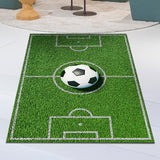 Maxbell Football Field Carpets Kids Play Nursery Soccer Area Rugs 100x160cm Ball