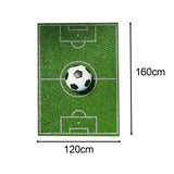 Maxbell Football Field Carpets Kids Play Nursery Soccer Area Rugs 120x160cm Ball